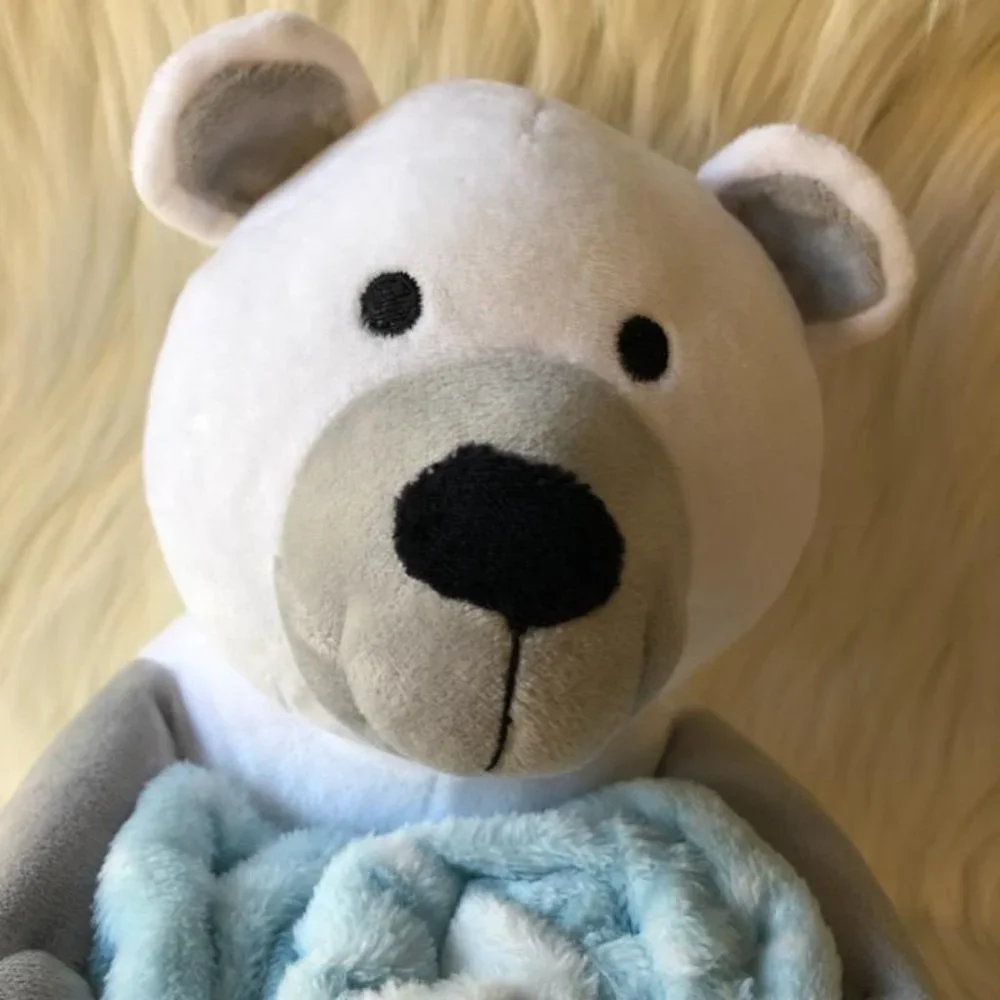 Polar Bear Stuffed Animal & Blanket Set
